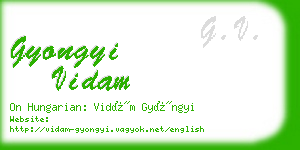 gyongyi vidam business card